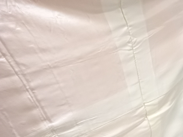  几帳に扇・花模様訪問着